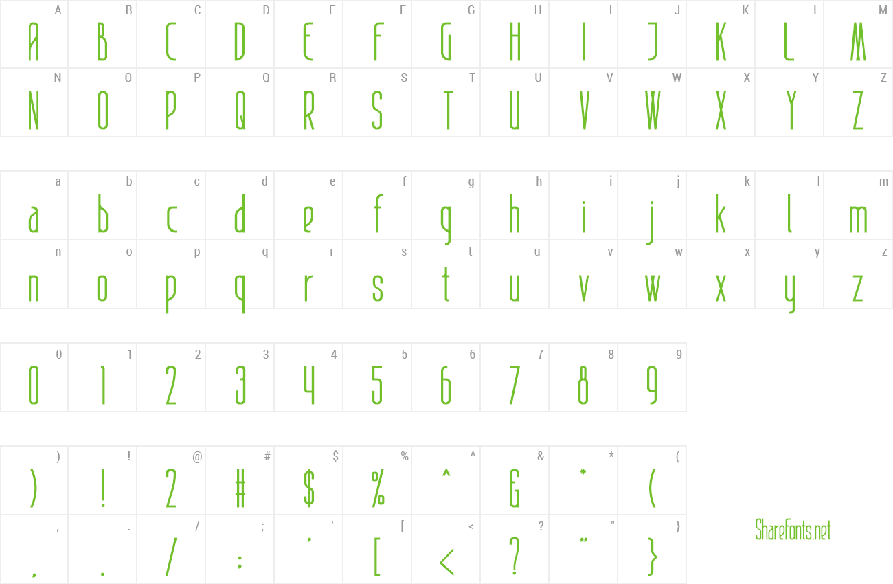 Font Gradient preview